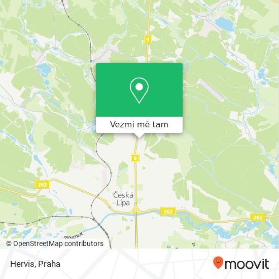 Hervis, Borská 3215 470 01 Česká Lípa mapa