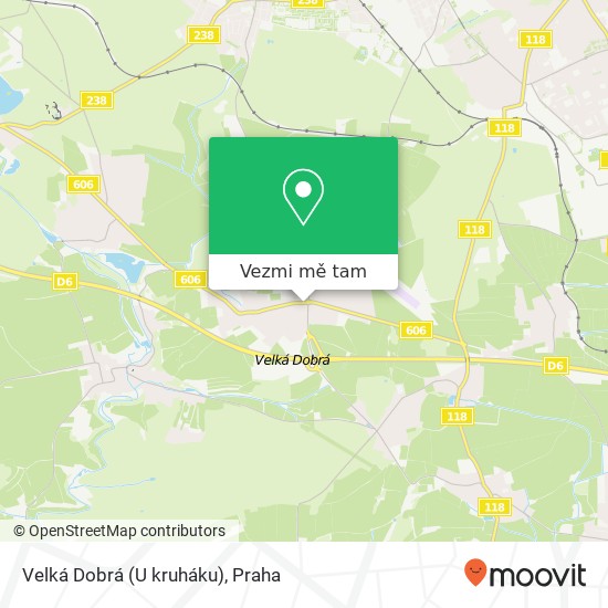 Velká Dobrá (U kruháku) mapa