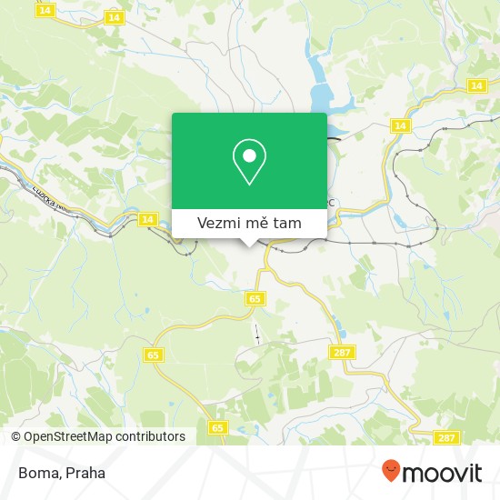 Boma, Skřivánčí Jablonec nad Nisou mapa