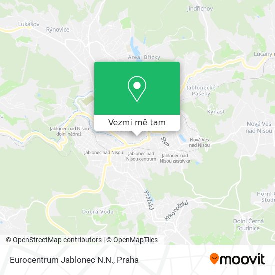 Eurocentrum Jablonec N.N. mapa