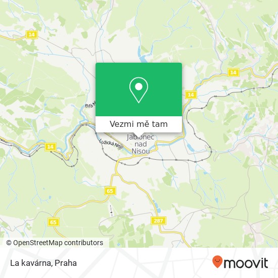 La kavárna, Generála Mrázka 413 / 4 466 01 Jablonec nad Nisou mapa