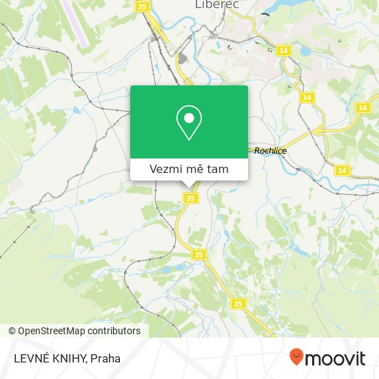 LEVNÉ KNIHY mapa