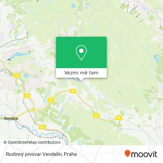 Rodinný pivovar Vendelín mapa