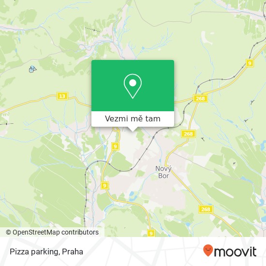 Pizza parking, B. Egermanna 881 Nový Bor mapa