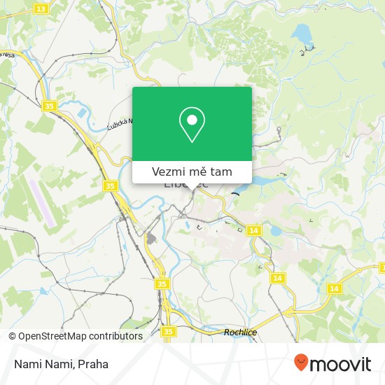 Nami Nami, Palachova 2 460 01 Liberec mapa