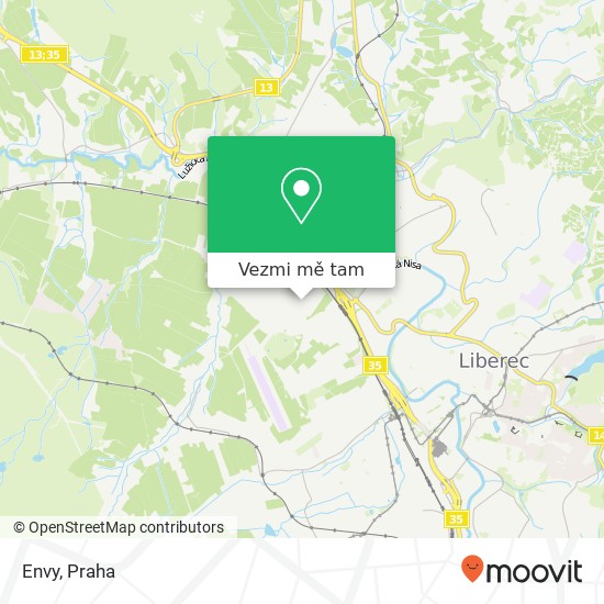 Envy, 460 01 Liberec mapa