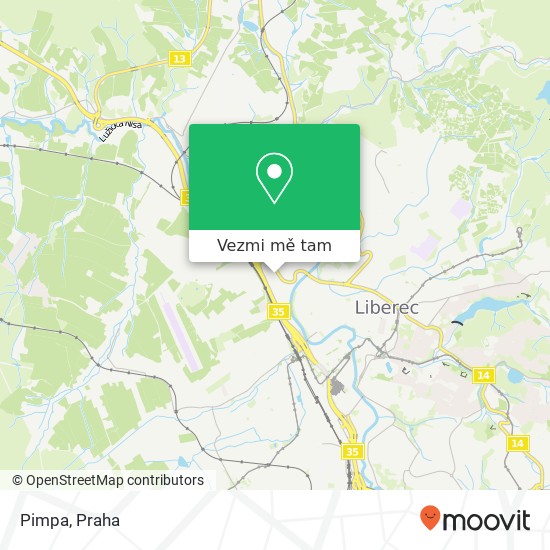 Pimpa, Ostašovská 4 460 01 Liberec mapa