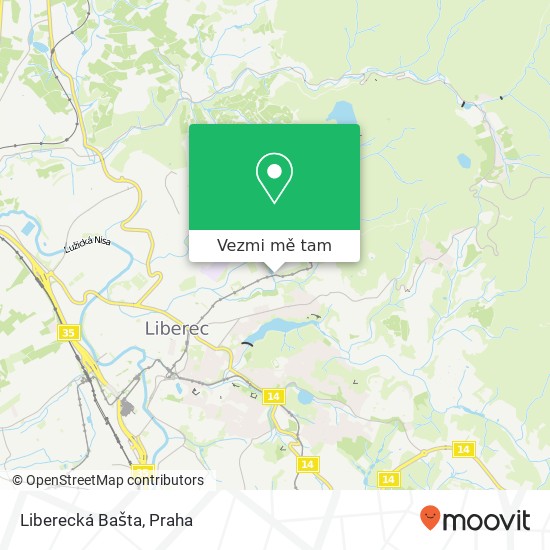 Liberecká Bašta, Masarykova 29 460 01 Liberec mapa