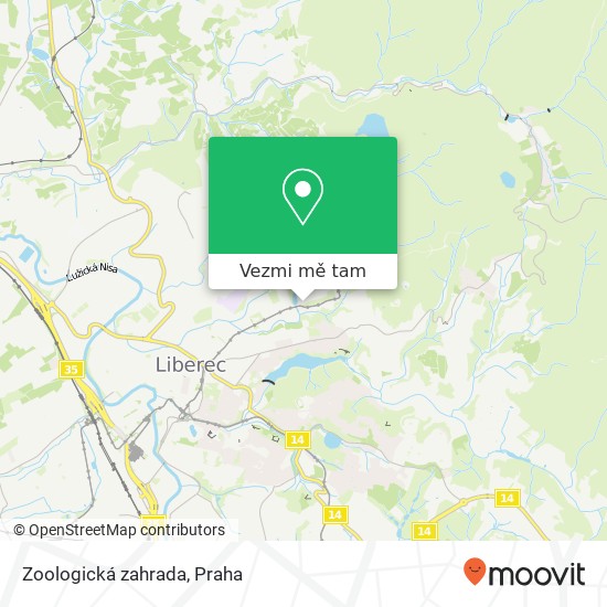 Zoologická zahrada, Masarykova 1411 / 31 460 01 Liberec mapa
