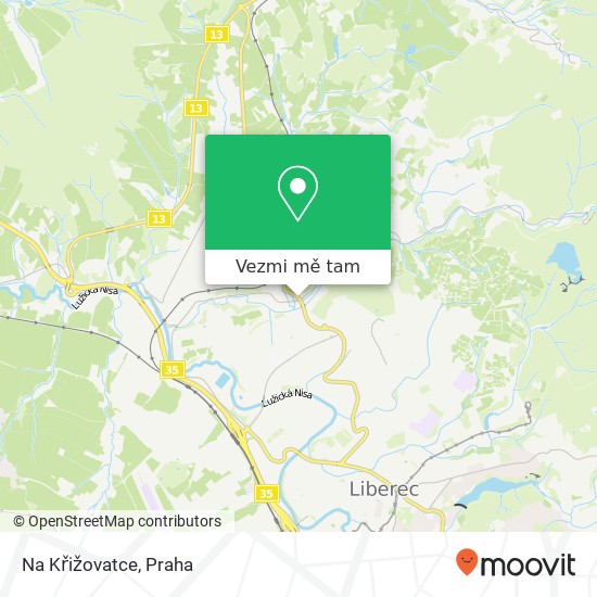 Na Křižovatce, Hejnická 91 460 01 Liberec mapa