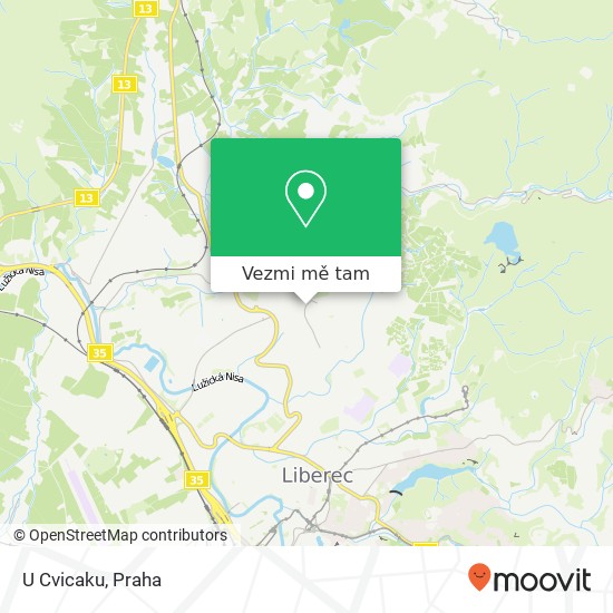 U Cvicaku, Sokolovská 460 01 Liberec mapa