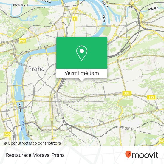 Restaurace Morava mapa