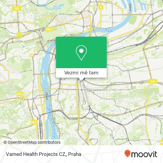 Vamed Health Projects CZ, mapa