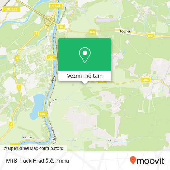 MTB Track Hradiště mapa