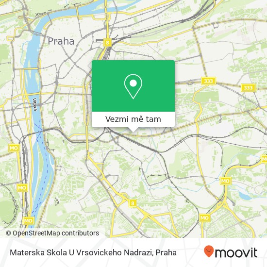 Materska Skola U Vrsovickeho Nadrazi mapa