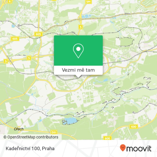 Kadeřnictví 100 mapa