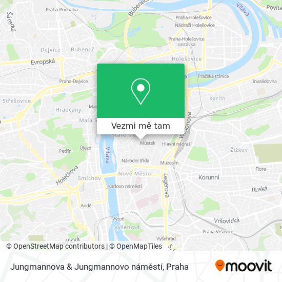 Jungmannova & Jungmannovo náměstí mapa