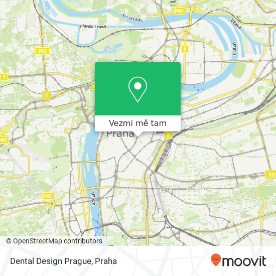 Dental Design Prague mapa