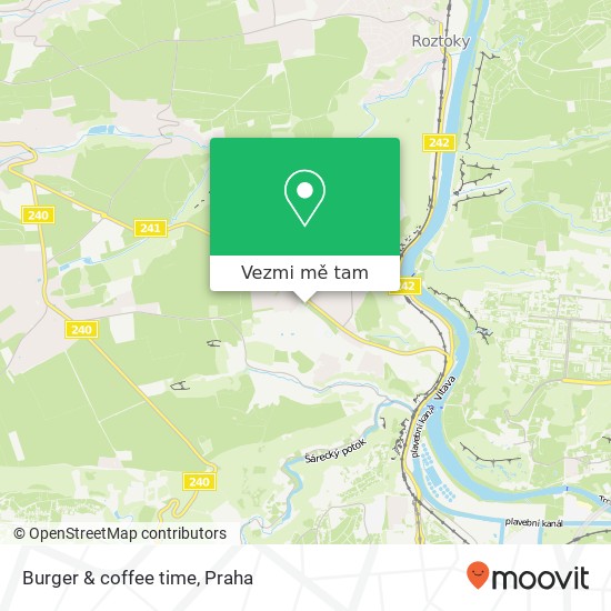Burger & coffee time mapa