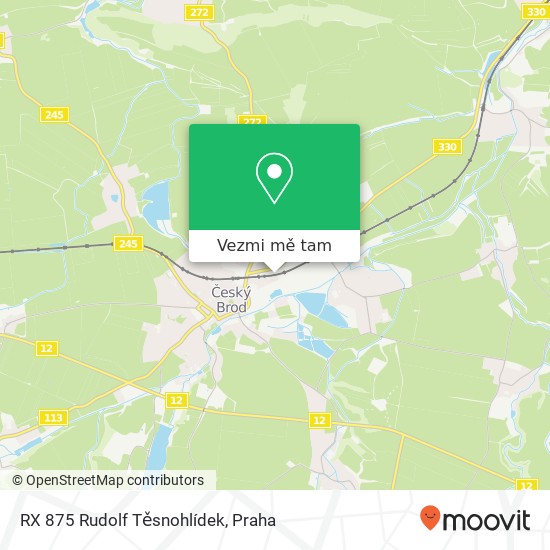RX 875 Rudolf Těsnohlídek mapa