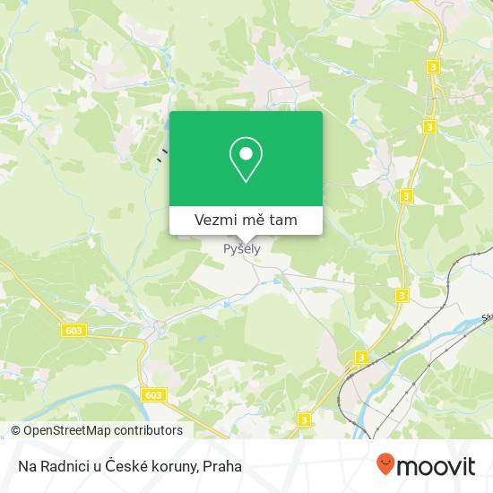 Na Radnici u České koruny mapa