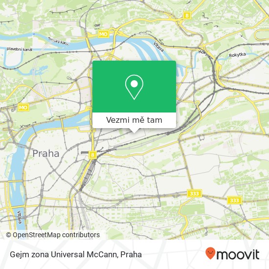 Gejm zona Universal McCann mapa