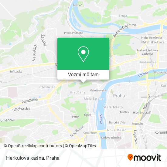 Herkulova kašna mapa