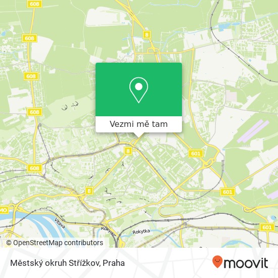 Městský okruh Střížkov mapa