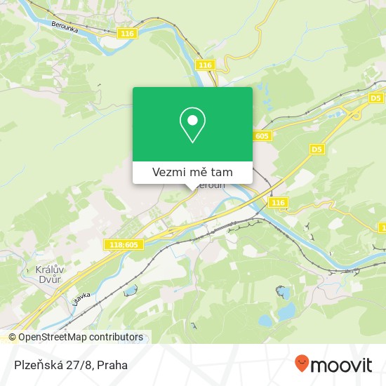 Plzeňská 27/8 mapa