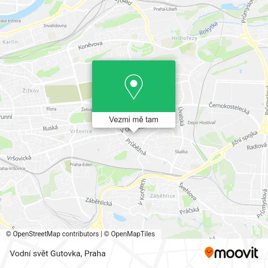 Vodní svět Gutovka mapa