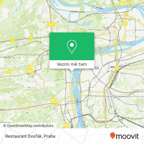 Restaurant Dvořák mapa