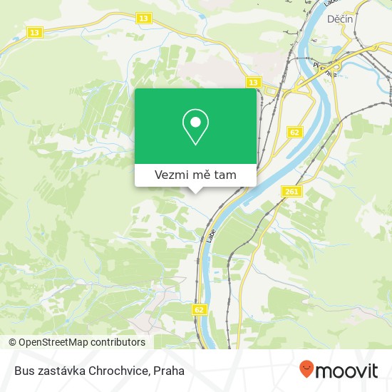 Bus zastávka Chrochvice mapa