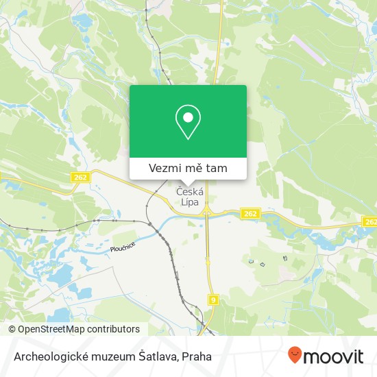 Archeologické muzeum Šatlava mapa