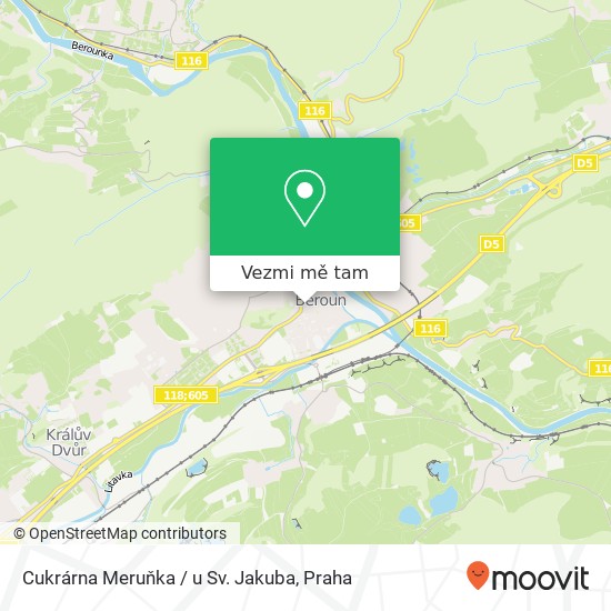 Cukrárna Meruňka / u Sv. Jakuba mapa