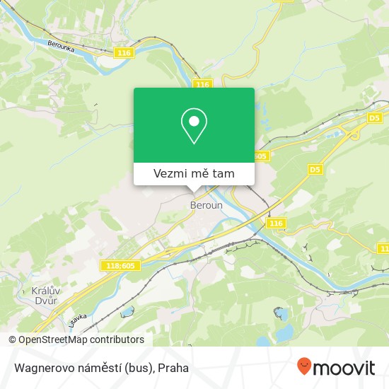 Wagnerovo náměstí (bus) mapa