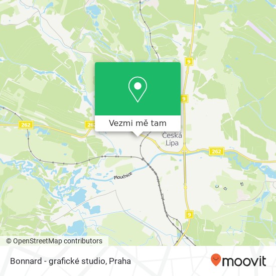Bonnard - grafické studio mapa