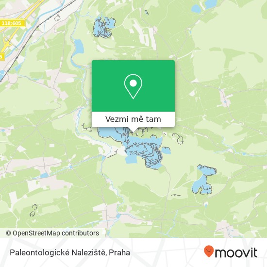 Paleontologické Naleziště mapa