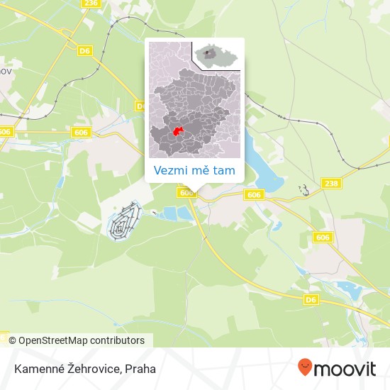 Kamenné Žehrovice mapa