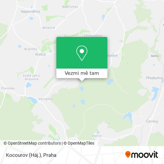 Kocourov (Háj.) mapa