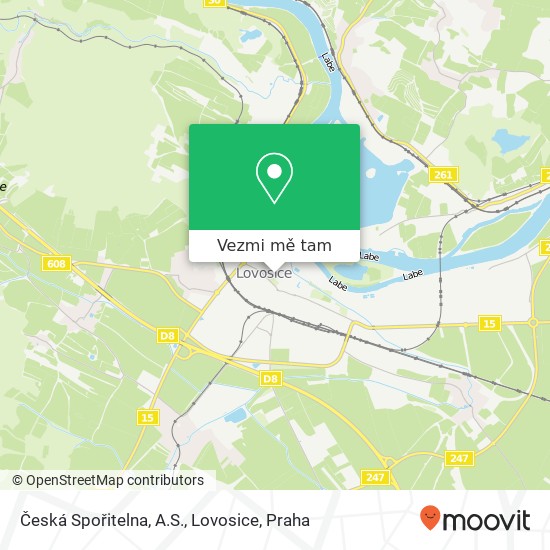 Česká Spořitelna, A.S., Lovosice mapa