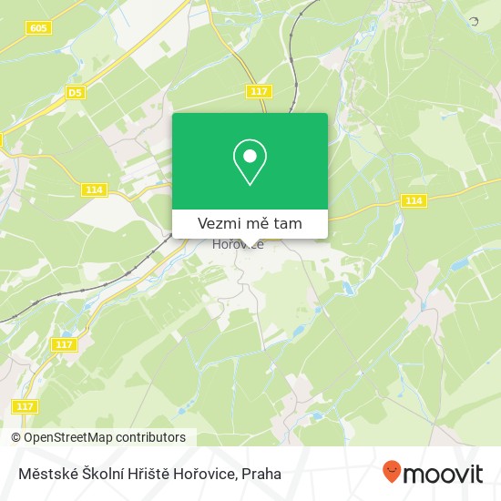 Městské Školní Hřiště Hořovice mapa