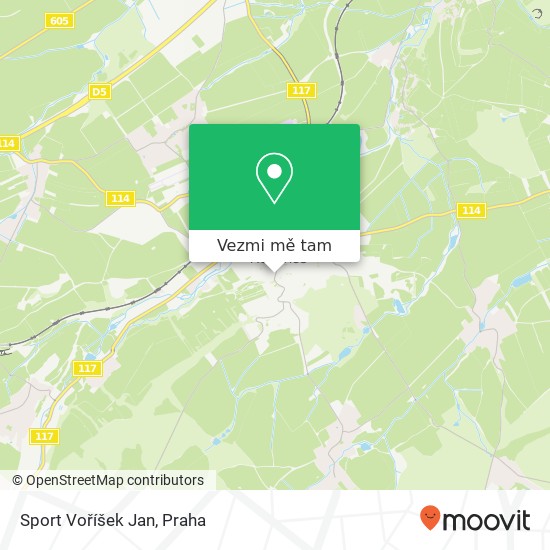 Sport Voříšek Jan mapa