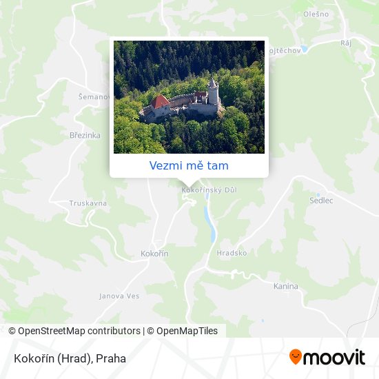 Kokořín (Hrad) mapa