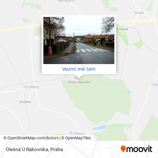 Olešná U Rakovníka mapa
