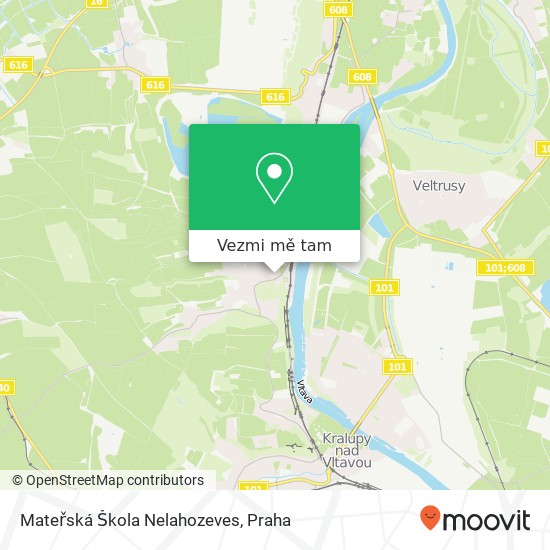 Mateřská Škola Nelahozeves mapa