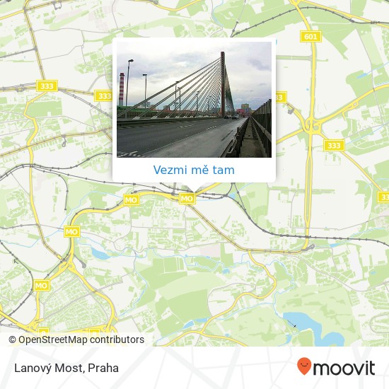 Lanový Most mapa