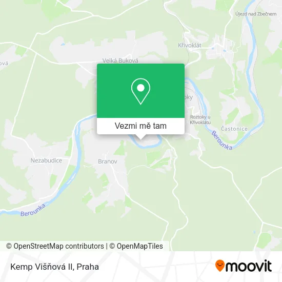 Kemp Višňová II mapa