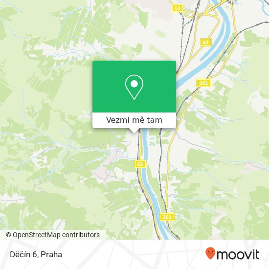 Děčín 6 mapa