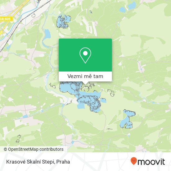 Krasové Skalní Stepi mapa