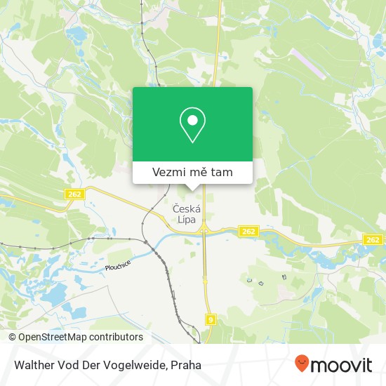 Walther Vod Der Vogelweide mapa